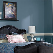 Smoky Blue Bedroom