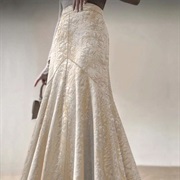 Gored Seams on Wedding Dress