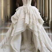 High-Low Overskirt, Mermaid Skirt Underneath