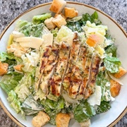 Caesar Salad With Marinated Grilled Chicken
