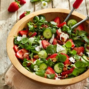 Watercress Strawberry Salad