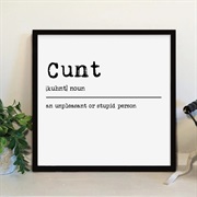 Cunt