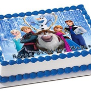 Frozen Birthday Cake