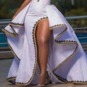 Wide Leg Opening With Ruffled Overskirt