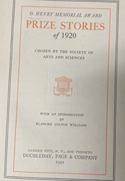 O. Henry Memorial Award Prize Stories of 1920 (Blanche Colton Williams)