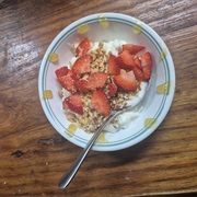 Cottage Cheese With Nuts and Fruit