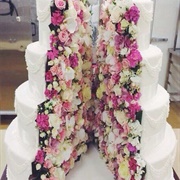 "Split" Wedding Cake