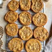 Brown Butter Chocolate Chip Cookies With Toffee
