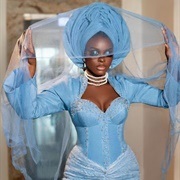 Gele With Veil