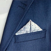 Winged Peak Fold for Pocket Square