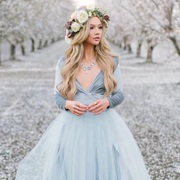 Velvet Bodice on Wedding Gown