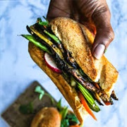 Aubergine Tofu Banh Mi