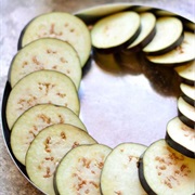 Sliced Eggplant