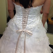 Corset Lacing With Bow at Bottom