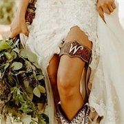 Leather Wedding Garter