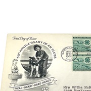 4-H Club First Day Cover