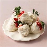 White Chocolate Covered Strawberries