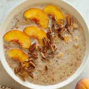 Porridge With Left Over Peaches