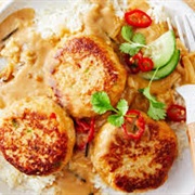 Chicken Satay Rissoles