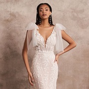 Bows on Shoulders of Dress