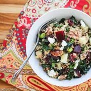 Quinoa Beetroot and Goat Cheese Salad