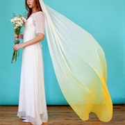 Dip-Dyed Wedding Veil