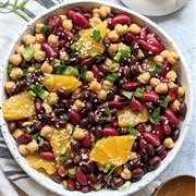 Black Bean Salad With Orange Zest and Basil