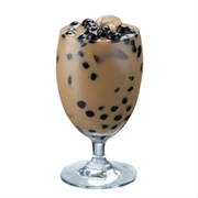 Mocha Boba Tea With Pawpaw Boba