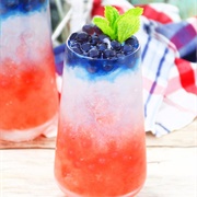 Red, White, and Blue Boba Tea With Sugarplum Boba