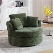Plush Barrel Chair
