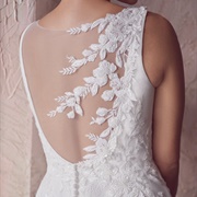 Beaded Embroidery "Spilling" Onto Illusion Back