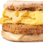 Turkey Sausage & Swiss English Muffin