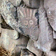 Yakima Indian Painted Rocks, Washington, USA