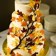 Cake With Branches and Leaves