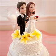 Customized Figures of the Couple for Cake