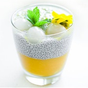 Lychee Juice Chia Pudding