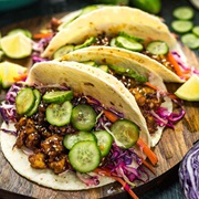 Korean-Style Tofu Tacos
