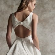 Bow-Shaped Back on Gown