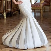 Exaggerated Loops Forming Skirt