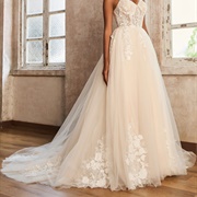 Appliques at Top and Bottom of Skirt