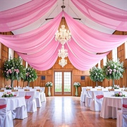 Swag Style Wedding Ceiling Drapery