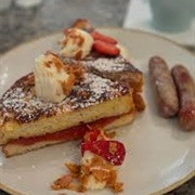 Passion Fruit, Guava, and Orange French Toast