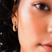 Simple Gold Hoop Earrings