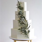 Olive Branch on Wedding Cake