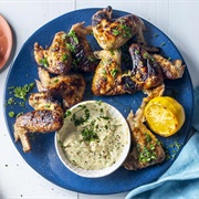 Wings With Hummus