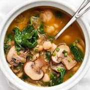 Mushroom, Spinach & Onion Soup