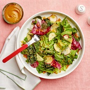 Chicory and Asian Pear Salad With Quince Cheese Vinaigrette