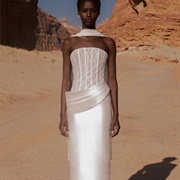 Fabric Wrap Around Waist Sticking Out