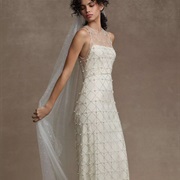 Beaded Overlay on Dress