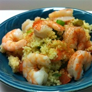 Tunisian Couscous and Shrimp Salad
